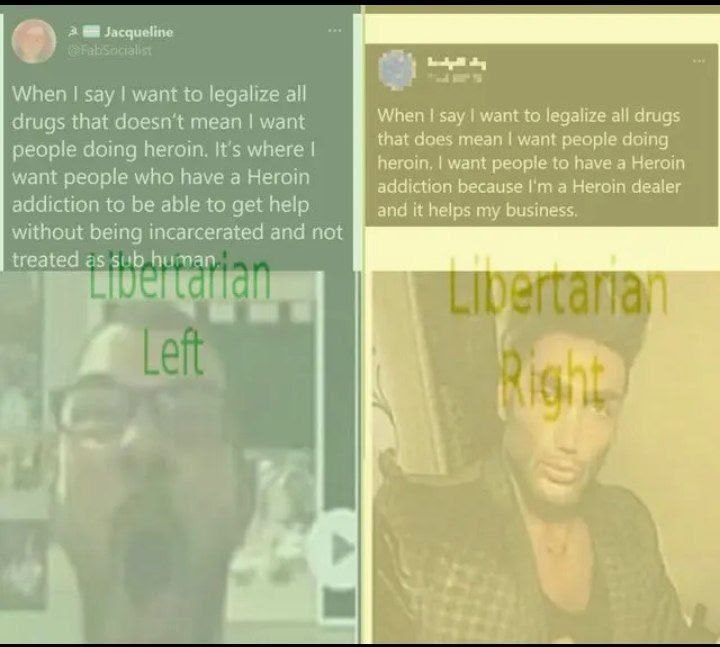2 Jacqueline When say want to legalize all drugs that doesn’t mean want When I say want to legalize all drugs that does mean want people doing people doing heroin. It's where heroin, want people to ha