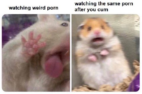watching the same porn watching weird porn after cum