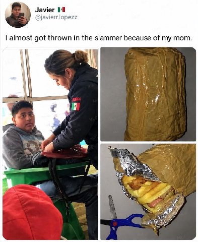Javier @javierr.lopezz almost got thrown in the slammer because of my mom. if 2 A
