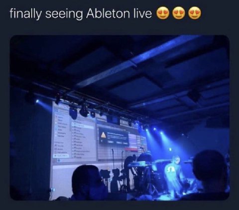 finally seeing Ableton live