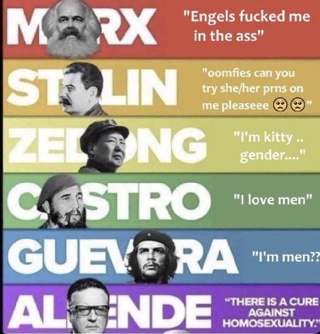 А "Engels fucked me in the ass" GUEV? 7 “THERE IS A CURE AGAINST HOMOSEXUALITY: