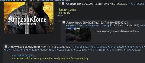 Anonymous 05/07/24(Тие)18:15:49 №.675696039 >>67569611 >fantasy setting я, >no magic yikes elf rance Anonymous 05/07/24(Tue)18:17:10 №.675696153 Kingdom Come Deliverance (...).рпд (3.62 доос Does anyb