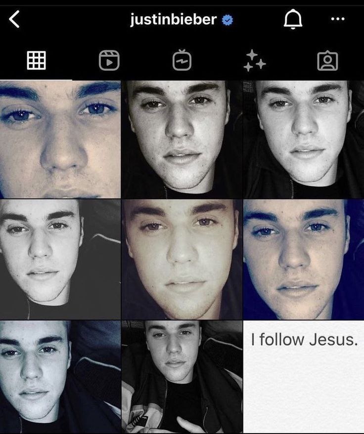 justinbieber follow Jesus.