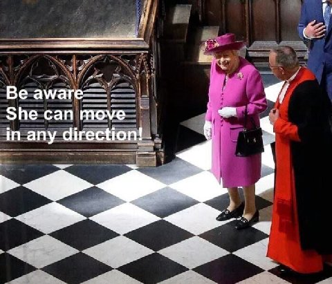 if She can move in any direction!