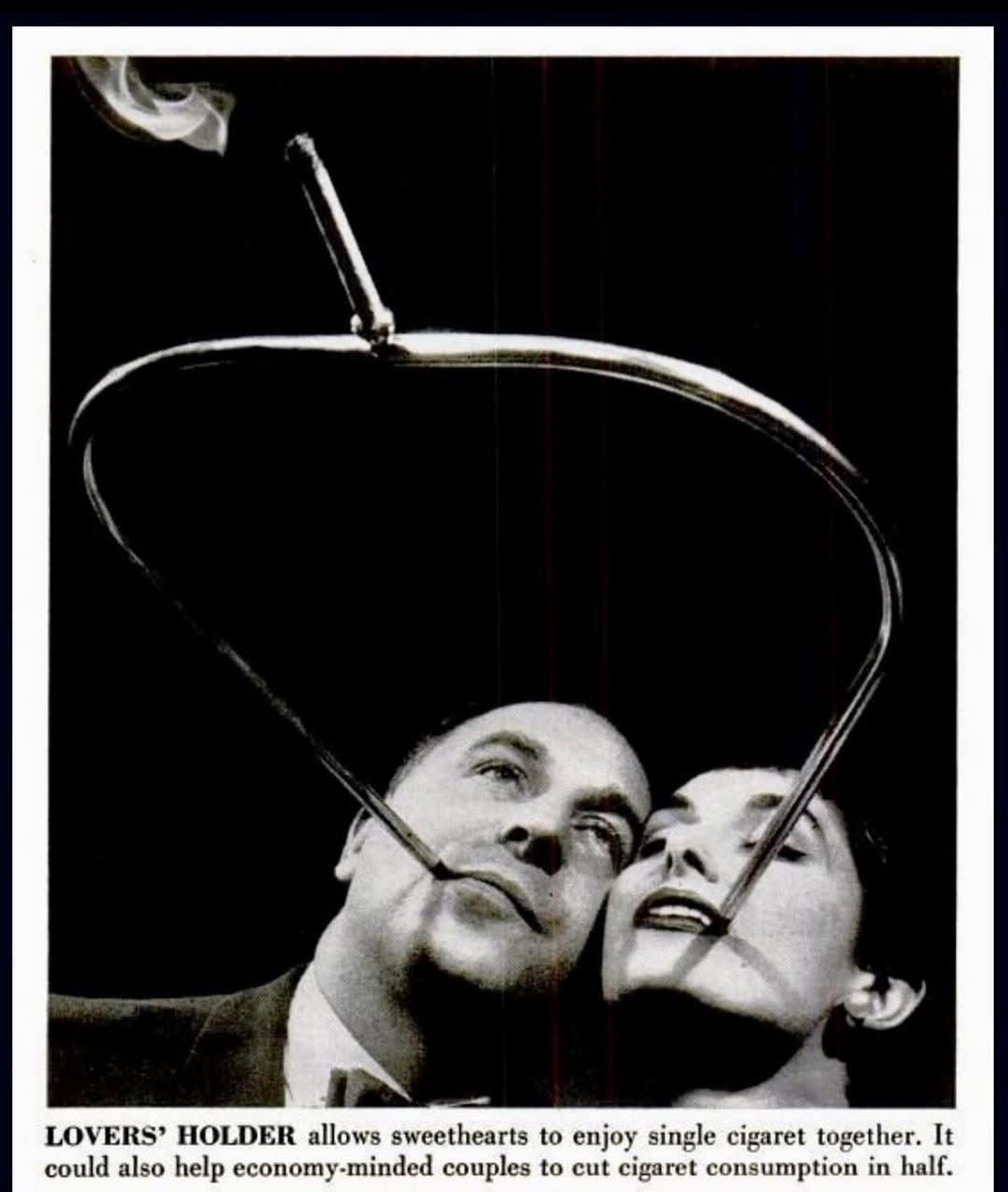 и LOVERS’ HOLDER allows sweethearts to enjoy single cigaret together. It could also help economy-minded couples to cut cigaret consumption in half.