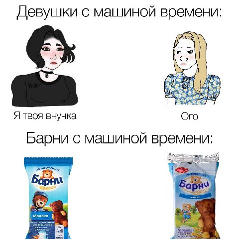 Девушки с машиной времени Я твоя внучка Oro Барни с машиной времени: