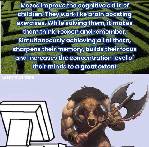Mazes improve skills of children. brain boosting them, them remember: Simultaneously of these, sharpens their, memory, builds their focus “and increases the concentration level of their minds to a gre