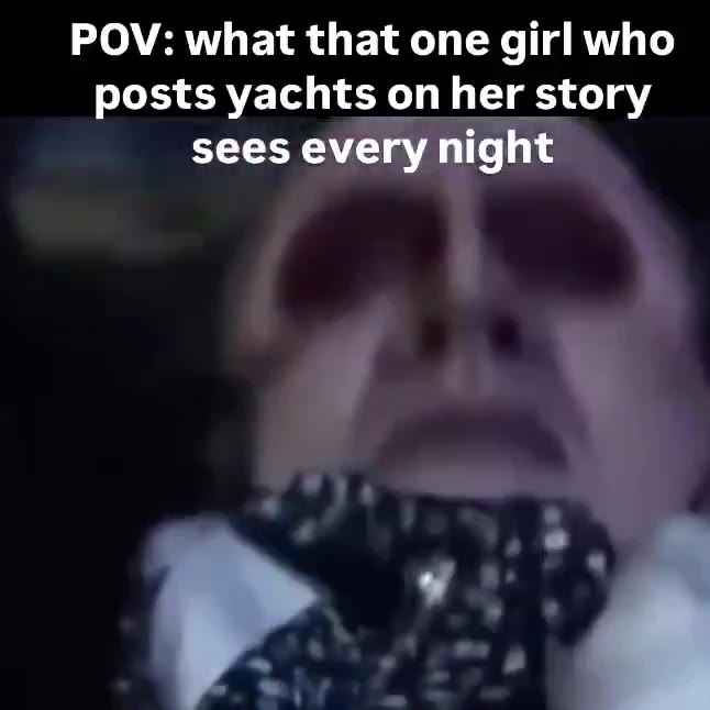 posts yachts on her story sees every night
