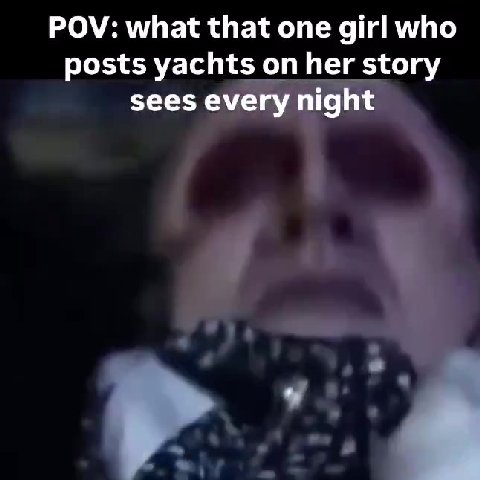 posts yachts on her story sees every night