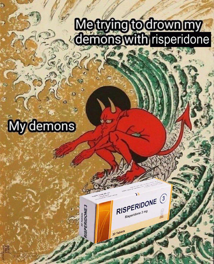 at Me: ГОМ/П] дет ONS wit thyrisperidone я At 2. demons 5 pone pisPER! 300 4 Me