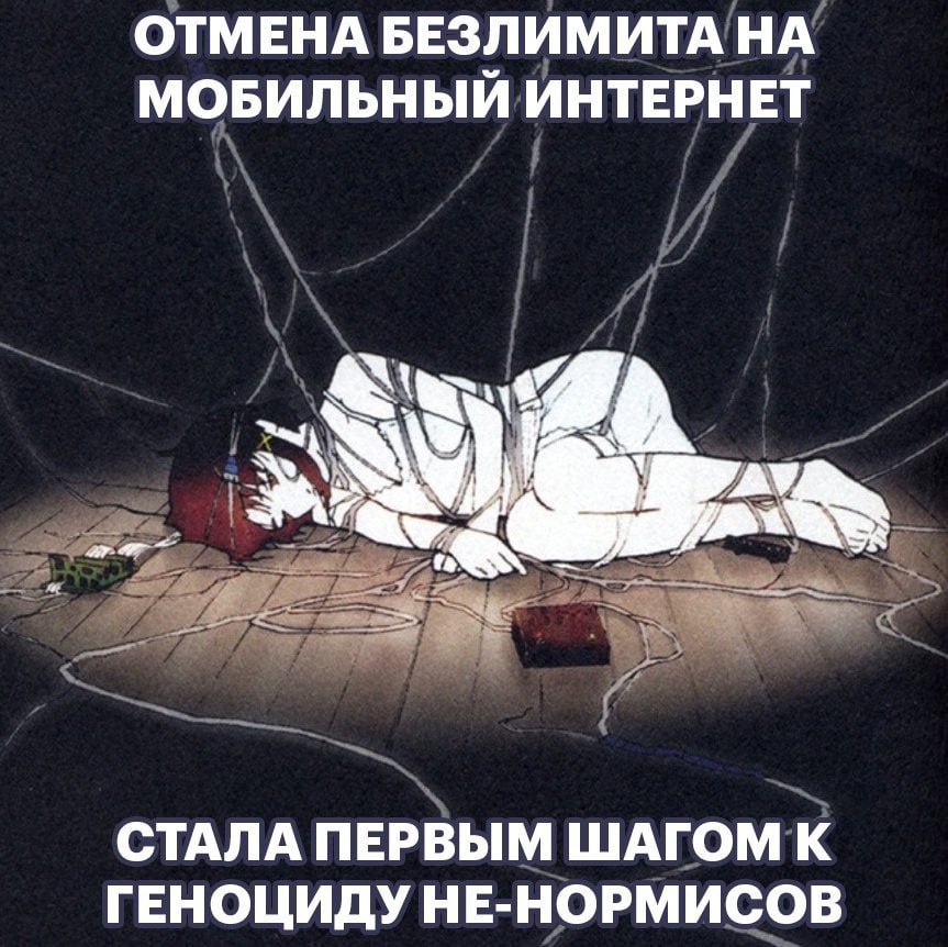 ОТМЕНА БЕЗЛИМИТА НА МОБИЛЬНЫЙ ИНТЕРНЕТ СТАЛА ПЕРВЫМ ШАГОМ К ГЕНОЦИДУ НЕ-НОРМИСОВ