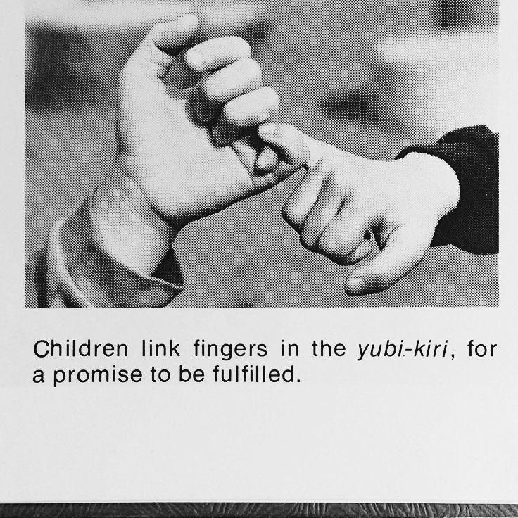 Children link fingers in the yubi-kiri, for a promise to be fulfilled.