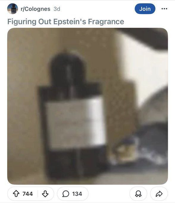 r/Colognes Figuring Out Epstein's Fragrance 744 0134