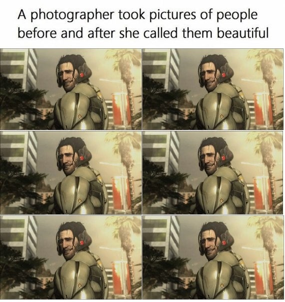 A photographer took pictures of people before and after she called them beautiful iN 1 К А a К К К 3 К