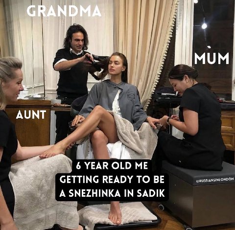 4 МОМ «7 AUNT YEAR OLD RUSSIANSINLONDON GETTING READY TO BE A SNEZHINKA IN SADIK