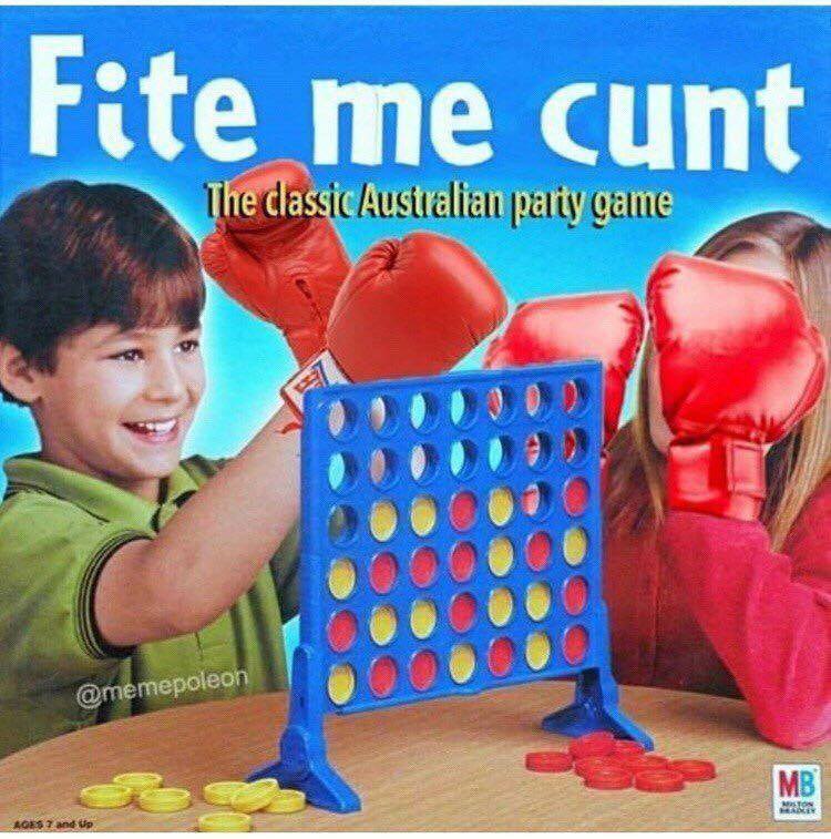 Fite me cunt classic Australian party game 2 i и