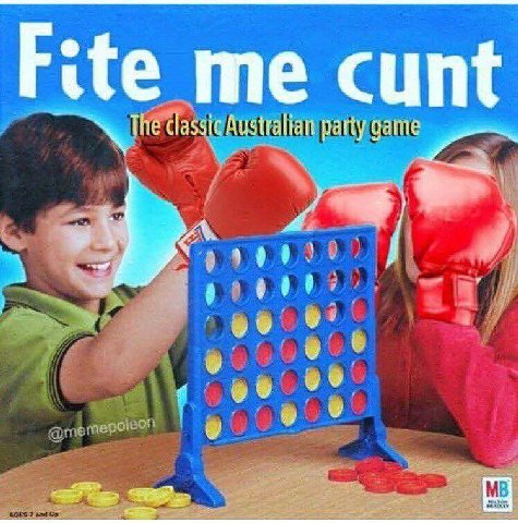 Fite me cunt classic Australian party game 2 i и