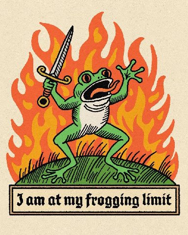 at my frogging limit