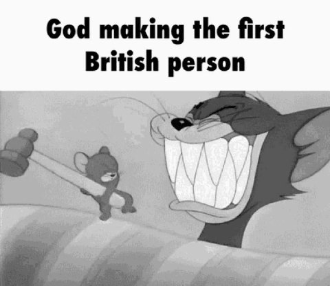 God making the first British person A