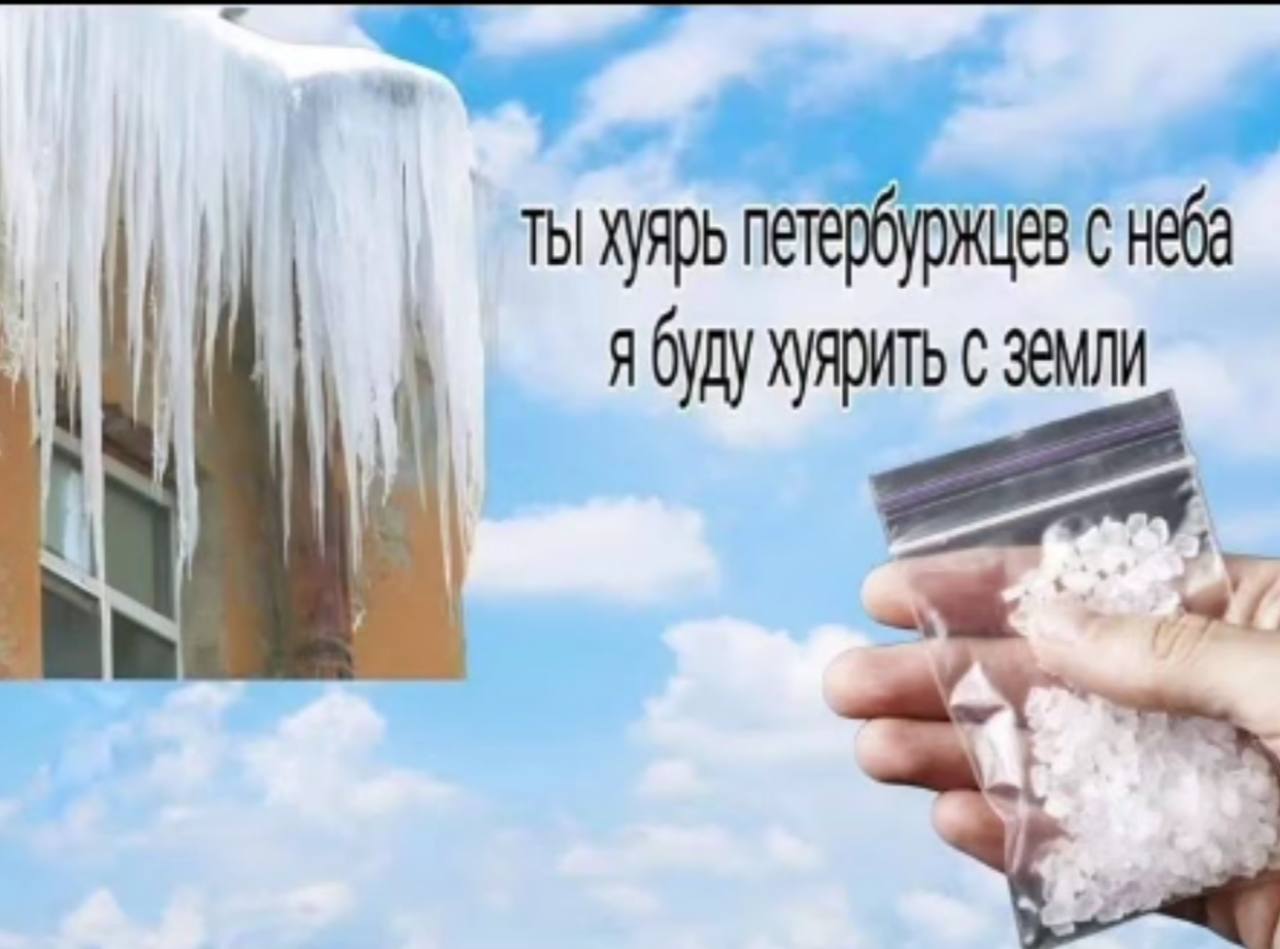 Ты петербуржцев с неба я будухуярить с земли