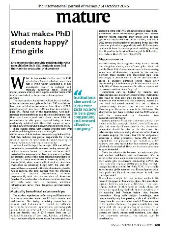 The international journal of memes 31 October 2025 engage in time with PhD students tend to lead more- at makes productive, more-collaborative groups and attract smarter future students than those who
