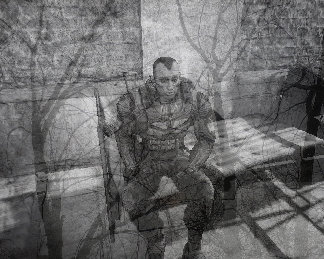 Stalker 2 releases. 
You start with a bow and arrow. Linear tutorial to the game world by guidebook. «See this mutant ahead? Use your weapon to kill him stealthily, stalker *HINT: STEALTH KILLS*. Gooo