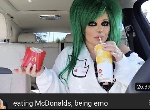 26:39 eating McDonalds, being emo