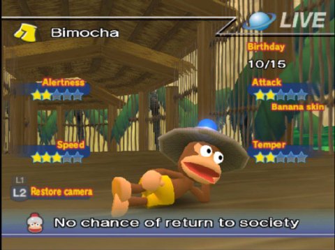 ШУЕ 44 Bimocha Birthday 10/15 ~Alertness -1 Attack i he Banana skin all (2 Restore camera No chance of return to society