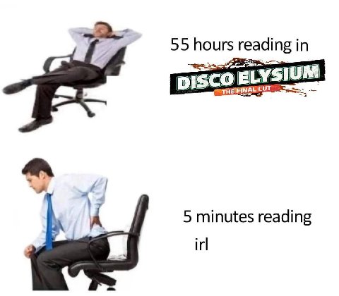 55 hours reading in и и A 5 minutes reading irl