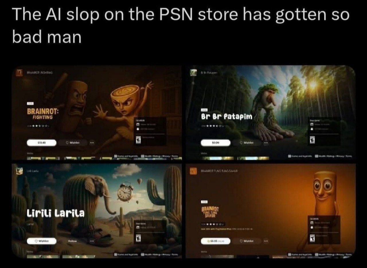 The slop on the PSN store has gotten so bad man BRAINROT: FIGHTING Liriti Larita