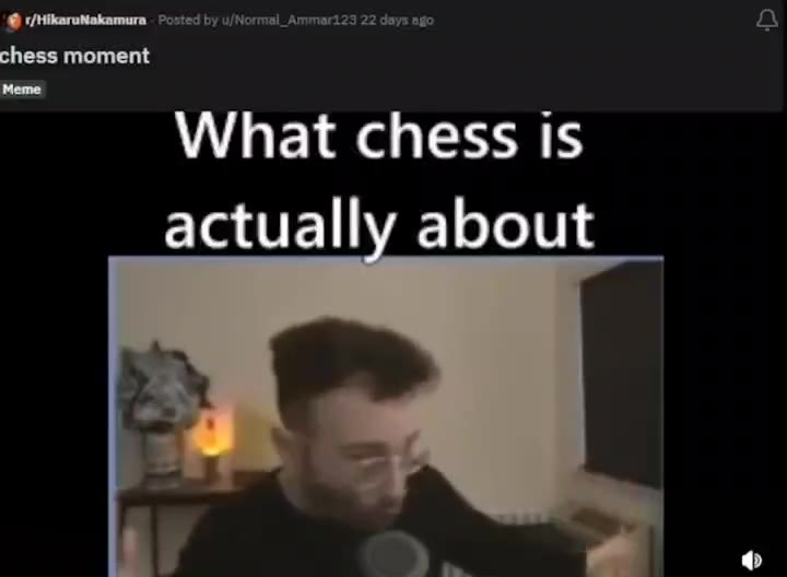 ~ What people think chess is about actually about @ "Ликагомакатюга_ Posted by \/Norrmsl_Ammeri25 22 days во pay chess moment
