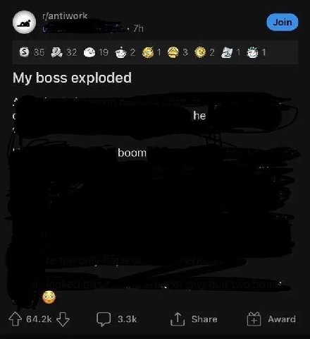 8 My poss exploded he boom a