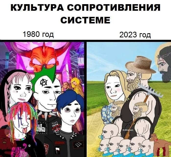 КУЛЬТУРА СОПРОТИВЛЕНИЯ СИСТЕМЕ 1980 год 2023 год aN 4 к у A А 4