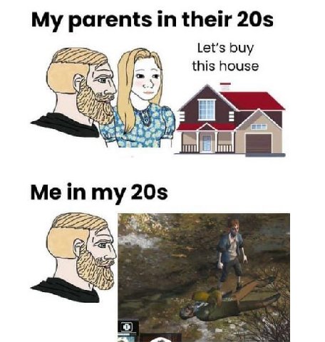 My parents in their Let’s buy this house Me in my 3