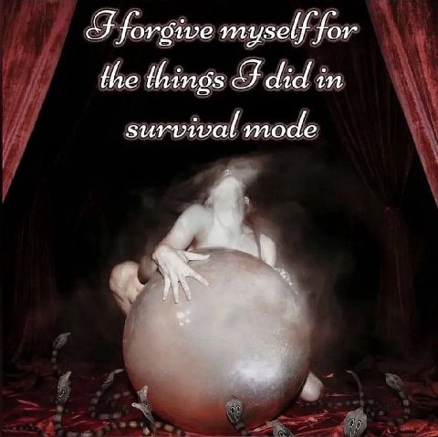 forgive myself for the things did in survival mode