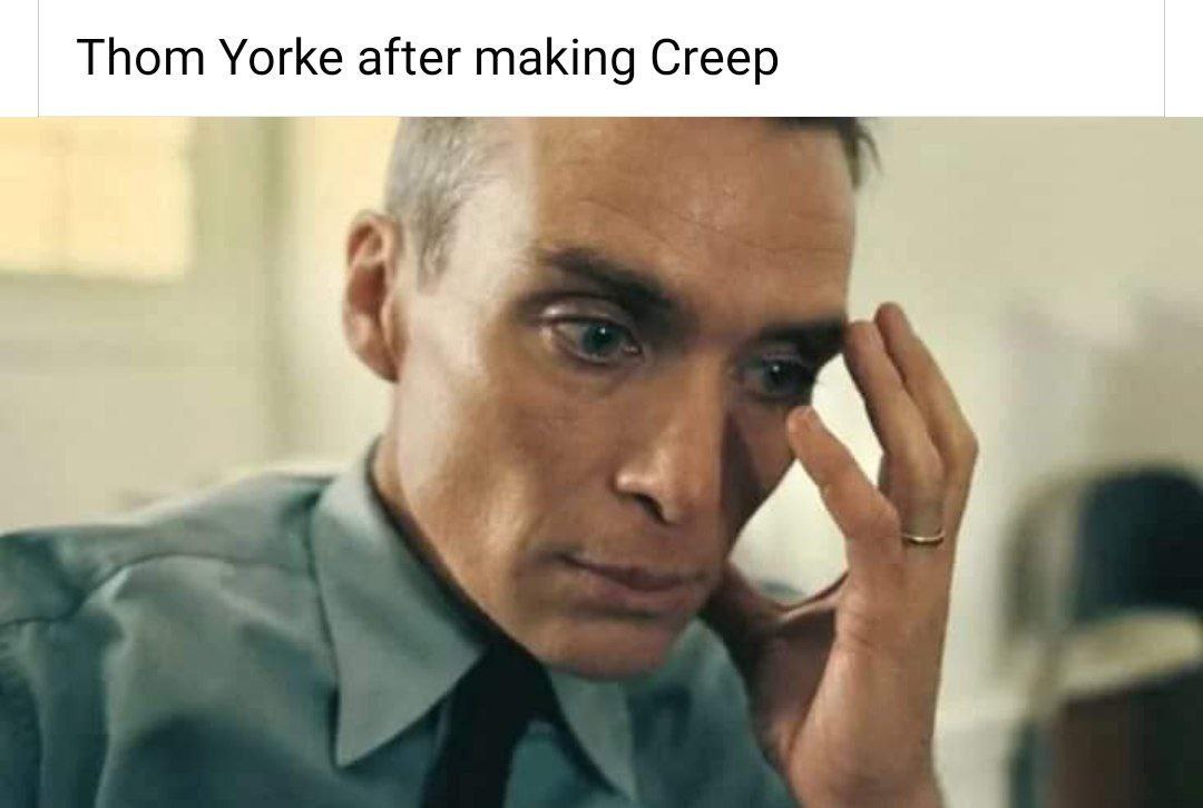 Thom Yorke after making Creep