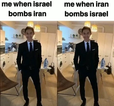 me when israel me when iran bombs iran bombs israel 4