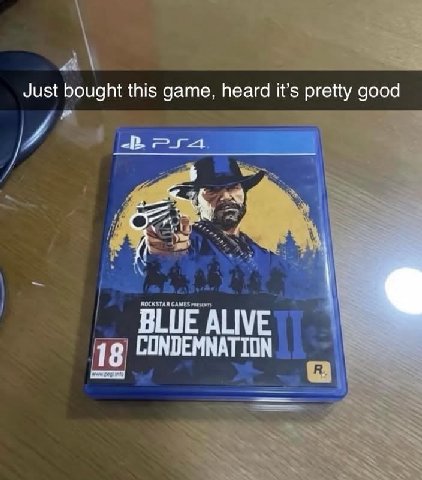 Just bought this game, heard it’s pretty good 9 BLUE ALIVE 18 CONDEMNATION
