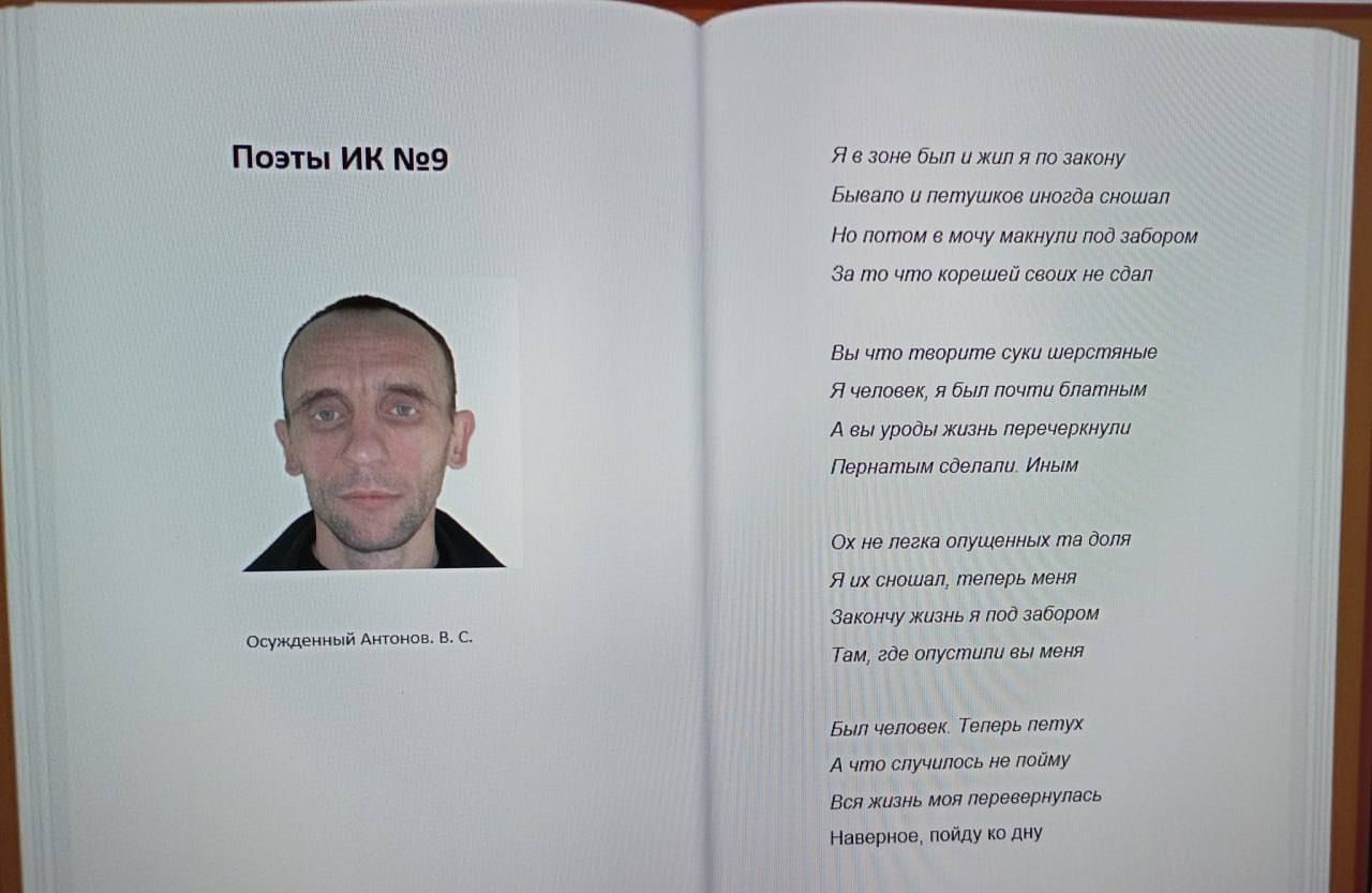 Поэты №9 Я взоне был и жил я по закону Бывало и петушков иногда сношал Но потом в мочу макнули под забором За то что корешей своих не сдал ait Вы что творите суки шерстяные Я человек, я был почти блат