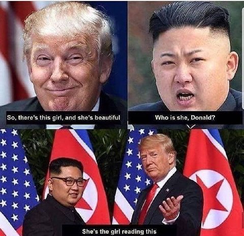 4 So, there's this and she's beautiful Who is she, Donald? She's the girl reading this