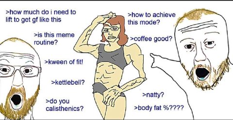>how much i need to 49, >how to achieve lift to get of like this this mode? >is this тете гоште? >coffee good? >kween of fit! у >kettlebell? >natty? you calisthenics? >body fat 7