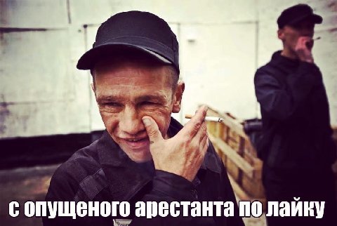 сопущеного арестанта полайку