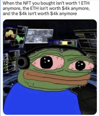 When the МЕТ you bought isn't worth 1 ETH anymore, the ETH isn't worth anymore, and the isn't worth anymore