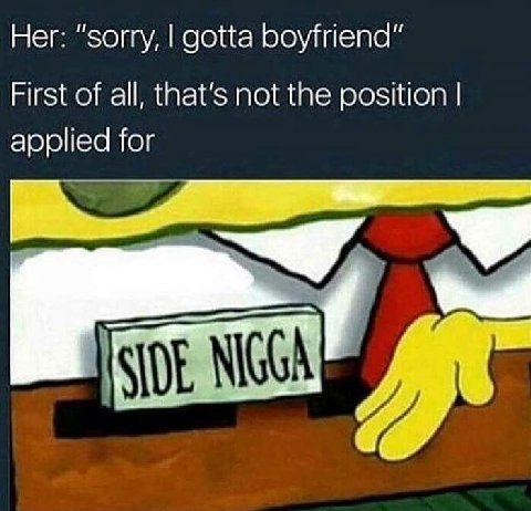 Her: “sorry, gotta boyfriend” First of all, that’s not the position applied for