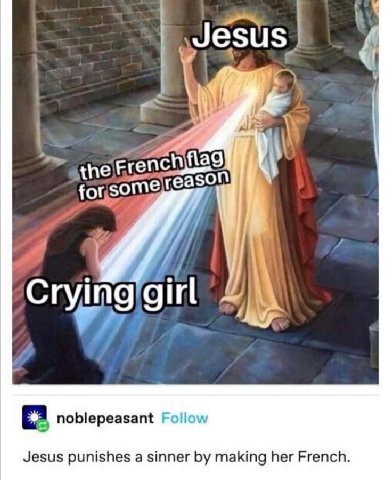 1 eason noblepeasant Follow Jesus punishes a sinner making her French