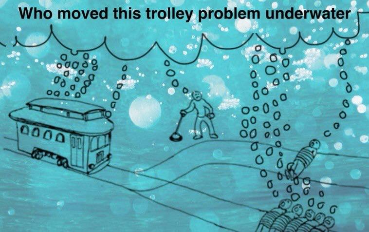 underwater Who moved this trolley proble обо 0 о о 6° в 0 О 6