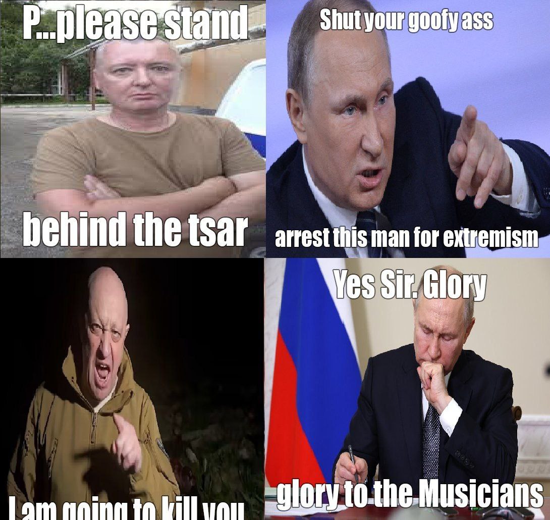 Stand- Shut your goofy ass 4 behind the tsar this man for extremism sory lam aning glory tothe