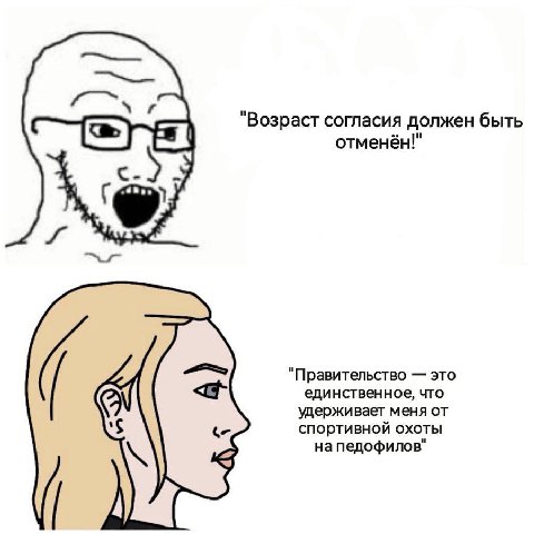 "Возраст согласия должен быть отменён!" "Правительство это единственное, что удерживает меня от спортивно охоты