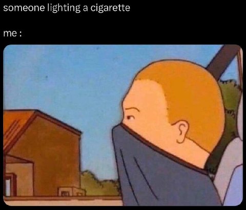 someone lighting a cigarette