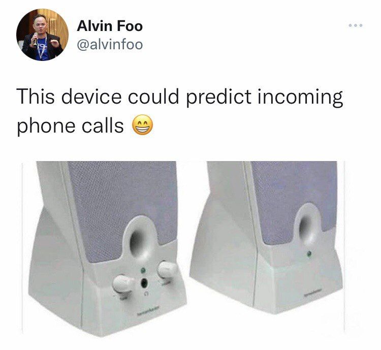 Alvin Foo @alvinfoo This device could predict incoming phone calls